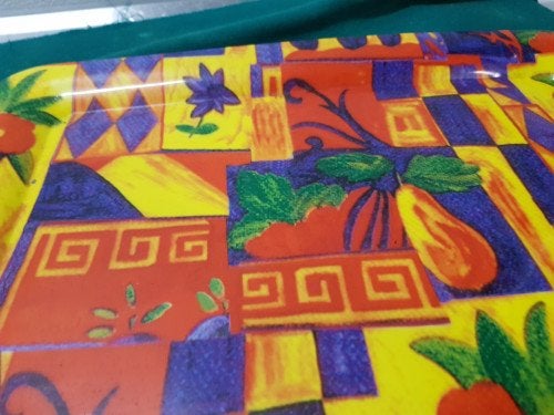 -	Dienblad kunststof jaren 80, Ophalen of Verzenden, 'T Olde Gre-j, Info@toldegrej.nl, Endepoelstraat 20f Didam