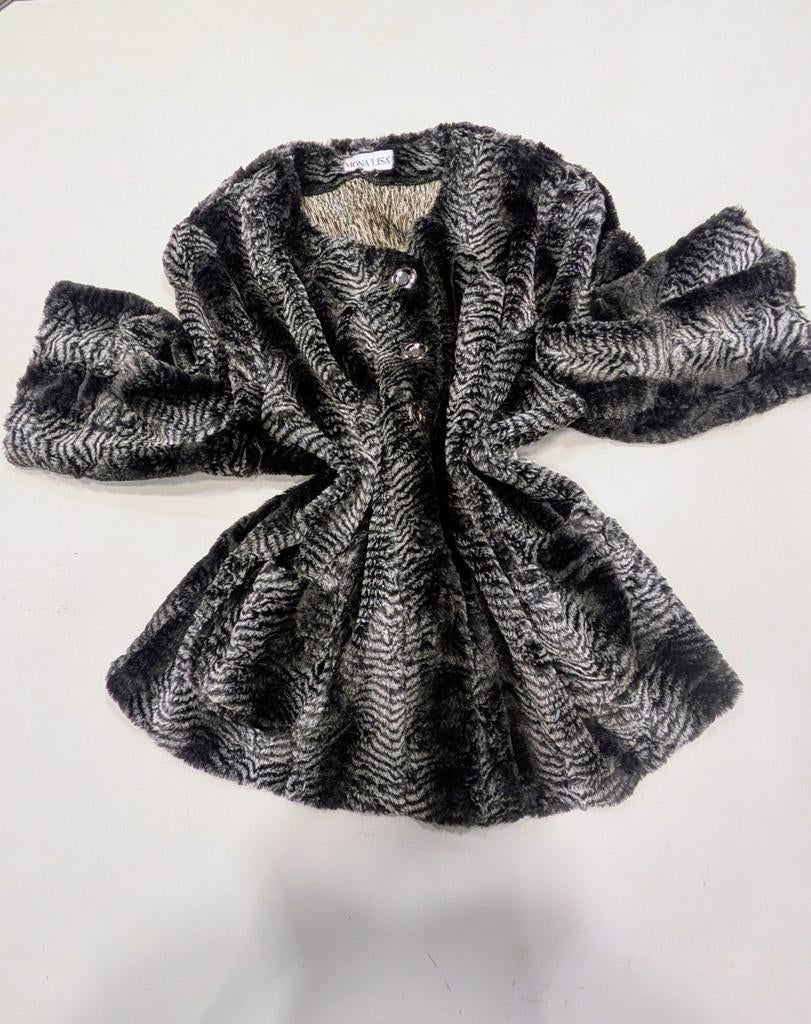 Mona Lisa astrakan look jas maat 52, Kleding | Dames, Geen idee, Maat 46/48 (XL) of groter, Mona Lisa, Zo goed als nieuw