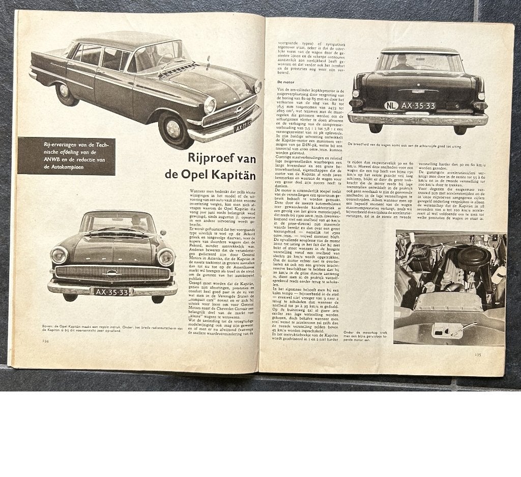 Opel Kapitan P2 test in Autokampioen 1960, Gelezen, Opel, Ophalen of Verzenden, Autokampioen