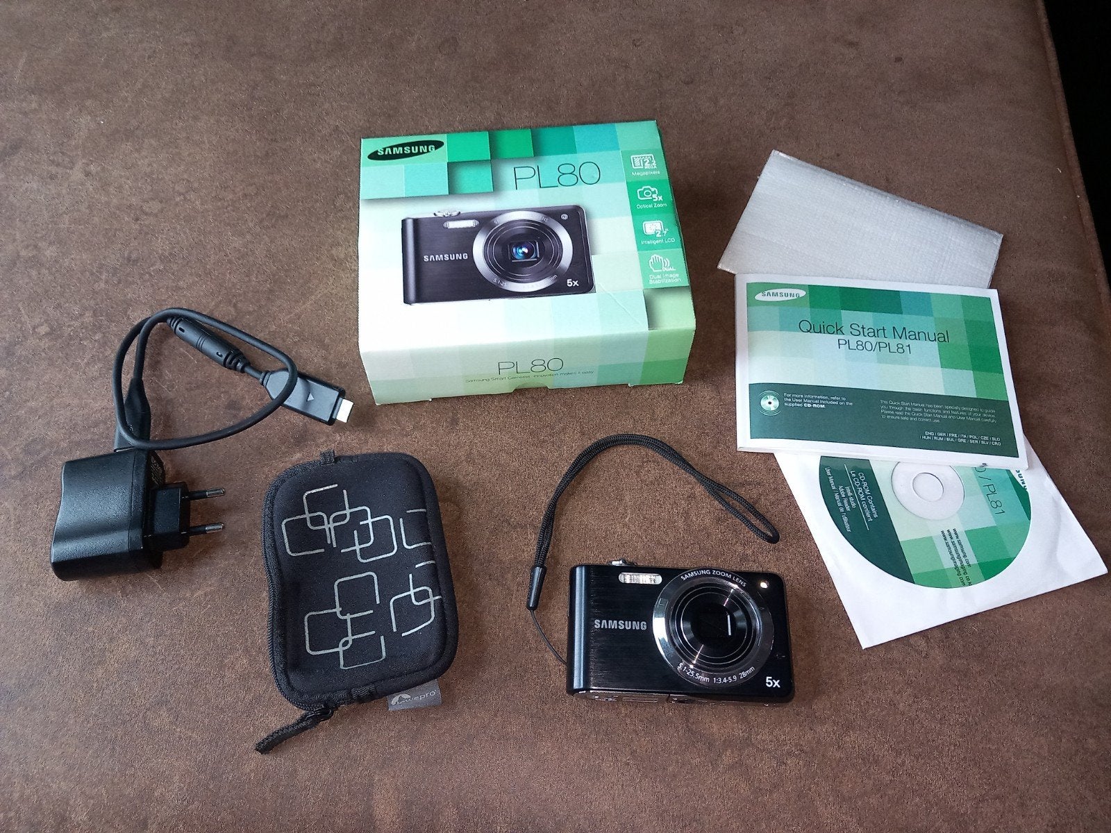 Samsung PL80 Compactcamera - Zo goed als nieuw, Audio, Tv en Foto, Ingebouwde flitser, Support@samsung.com, Draagriem, Ophalen of Verzenden