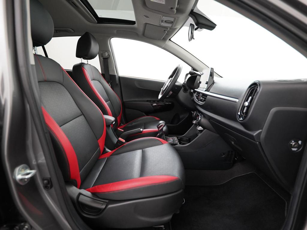 Kia Picanto 1.2 GT-Line Automaat | Schuifdak | Leder | Stuur, Auto's, Kia, 12 maanden, Gebruikt, Euro 6, 4 cilinders