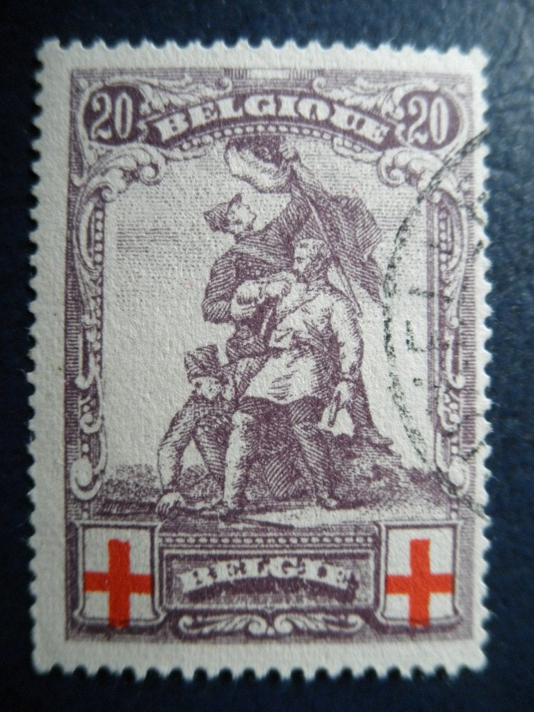 Postzegels België 1914 Rode Kruis nr. 106 - cw. 45,00., Ophalen of Verzenden, Gestempeld, Rode kruis