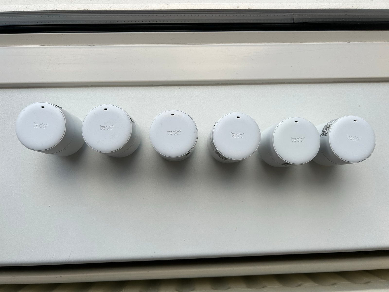 6 Tado slimme radiatorknoppen - 1 jaar gebruikt, Ophalen, Slimme thermostaat, Gebruikt