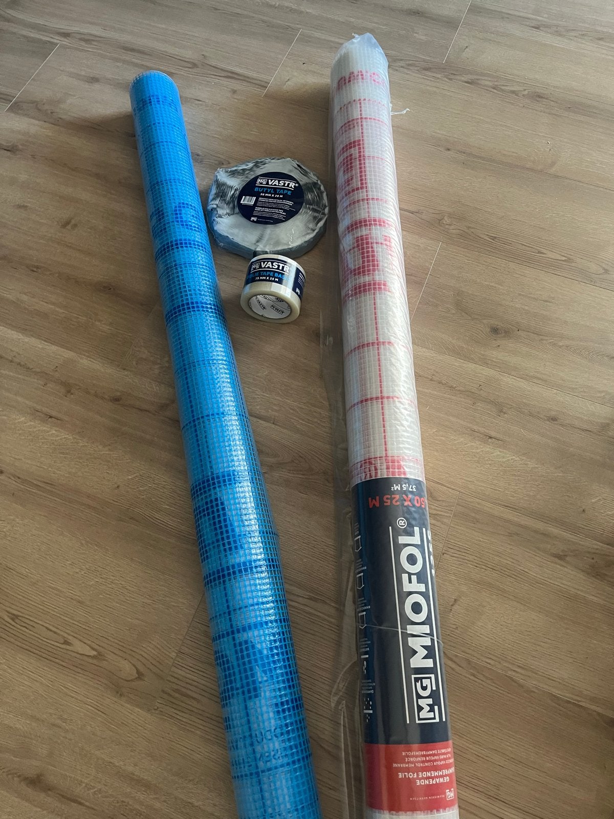Miofol dampremmende en dampopen folie met tape, Overige materialen, Nieuw, 15 m² of meer, Vloerisolatie