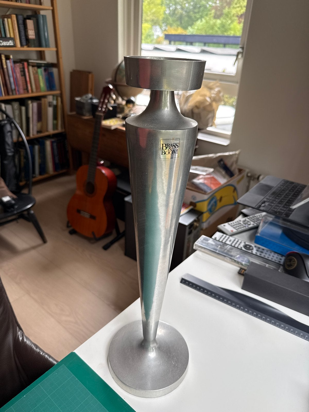 Aluminium kandelaar Brass & Boom, 51cm hoog, Ophalen, Overige materialen