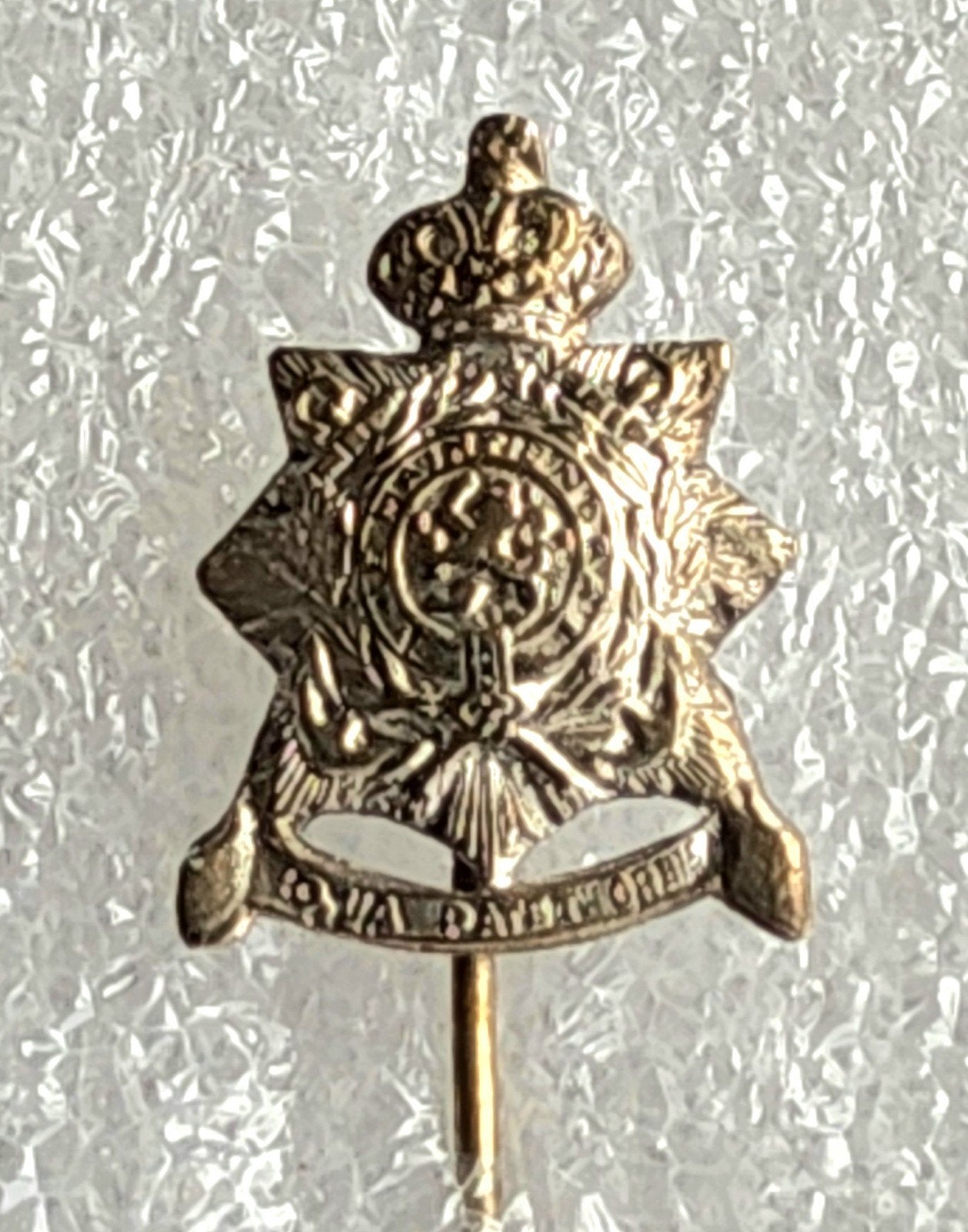 Steekspeld Korps Mariniers "Qua Patet Orbis", Verzamelen, Ophalen of Verzenden, Gebruikt, Overige onderwerpen, Speldje of Pin