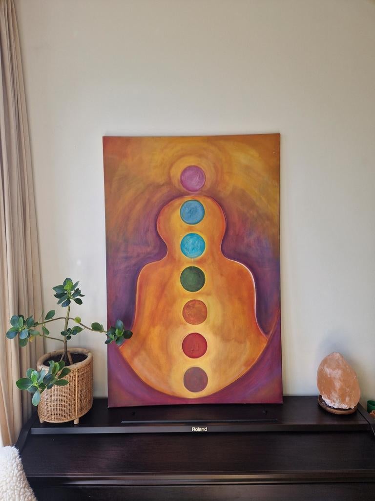 Canvas Schilderij Chakra's - Spirituele Kunst voor Thuis, Ophalen