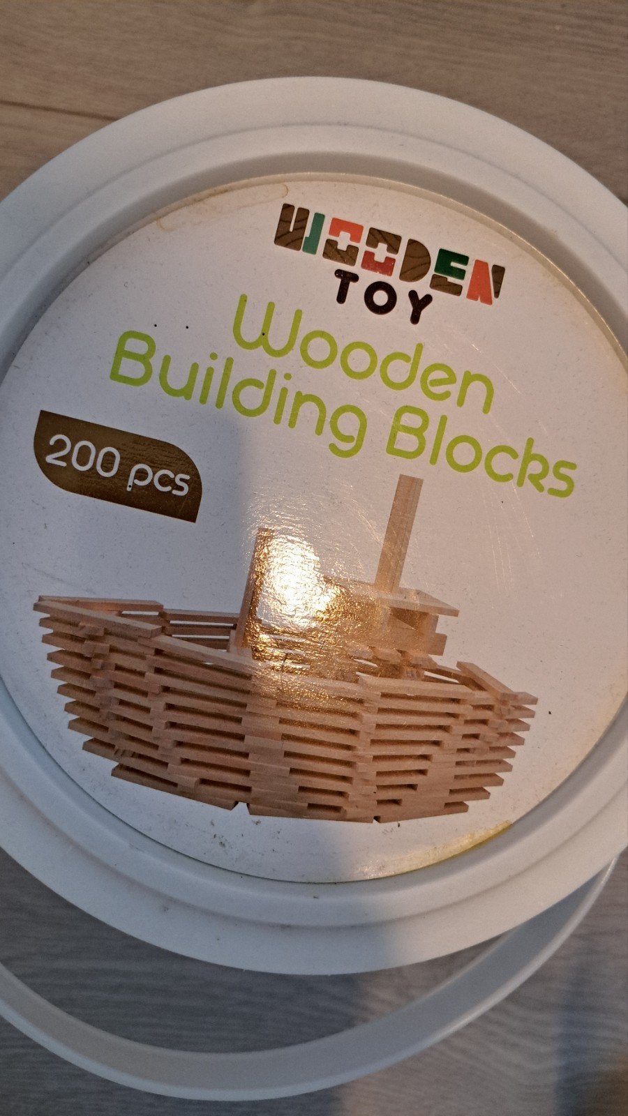 Wooden Toy Building Blocks, Ophalen, Gebruikt, Overige merken