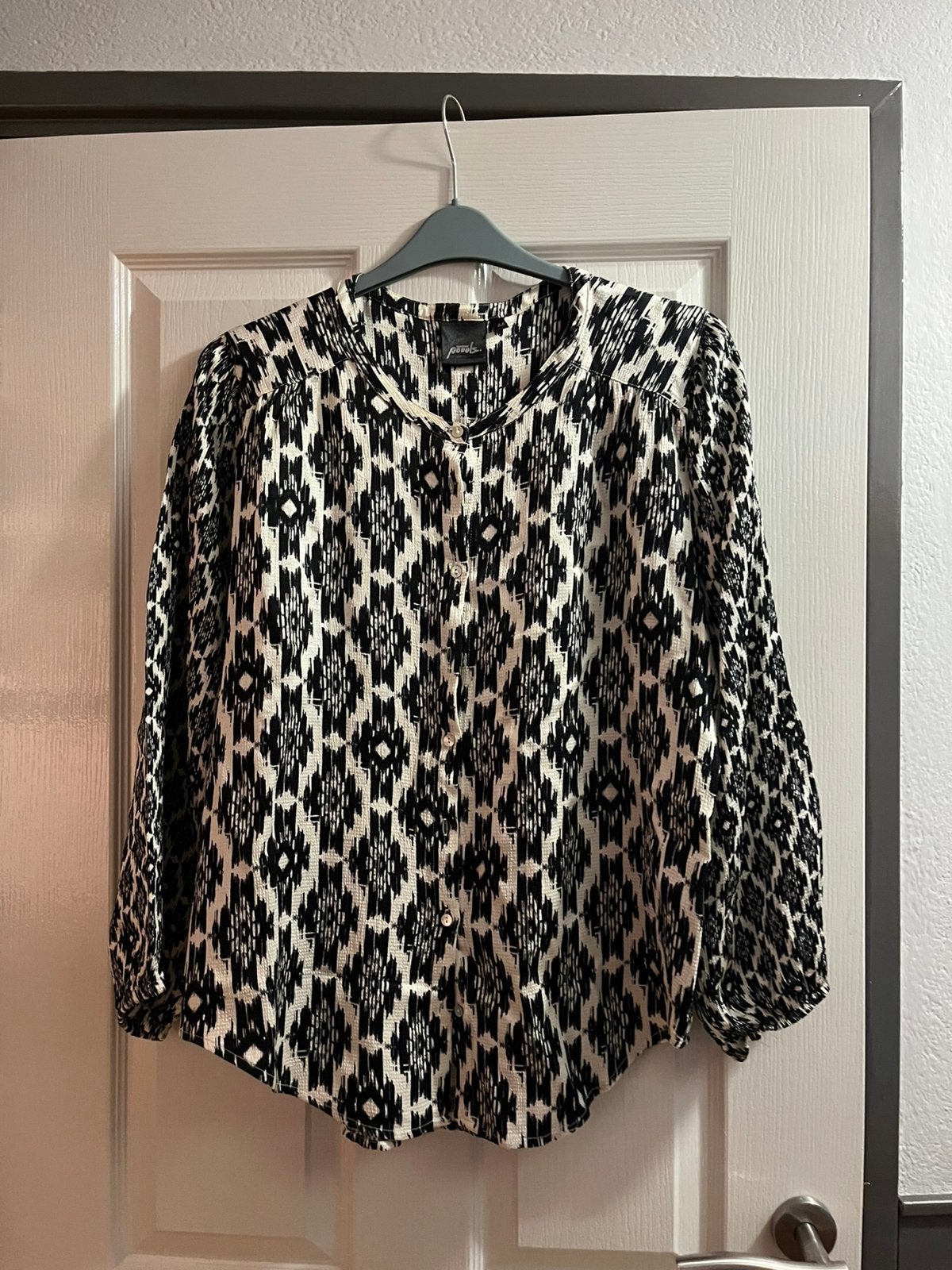Nieuwe blouse Poools maat 44, Ophalen of Verzenden, Nieuw, Maat 42/44 (L), Zwart