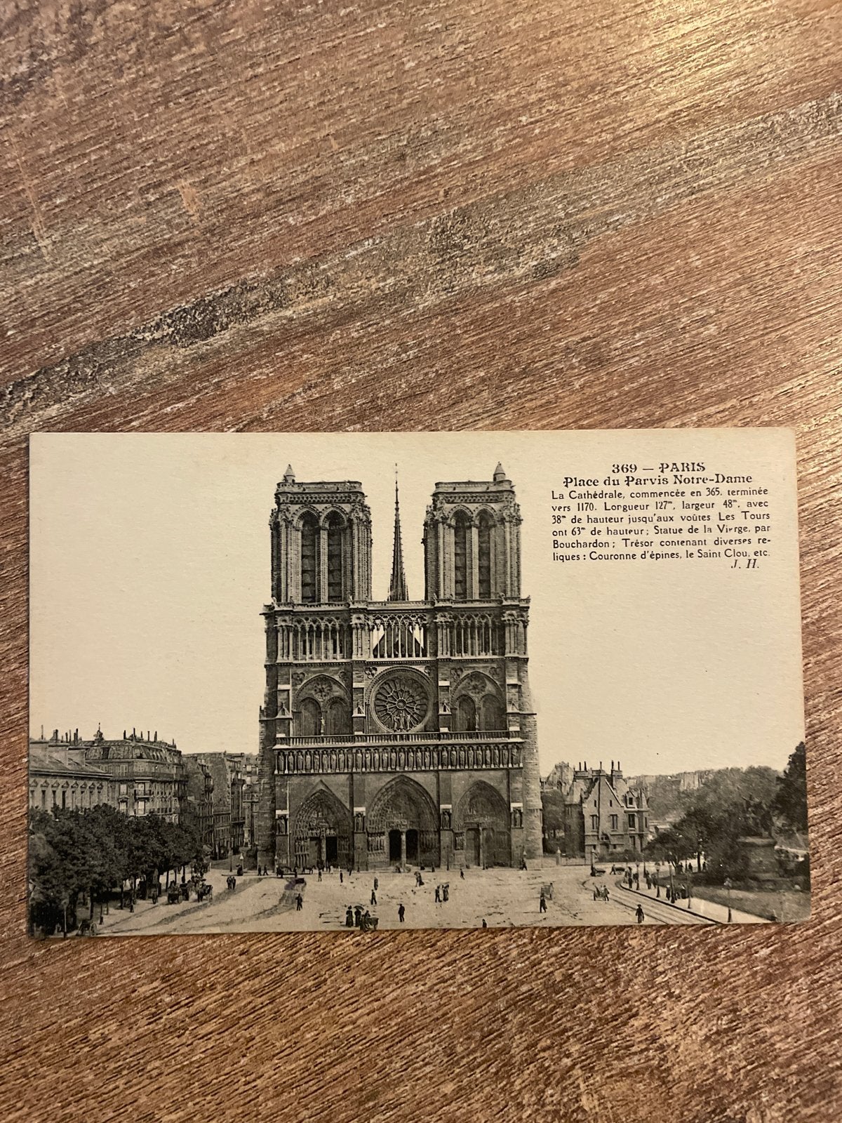 Oude Ansichtkaart Notre-Dame de Paris - Voor 1920, Ophalen of Verzenden, 1920 tot 1940, Ongelopen, Frankrijk