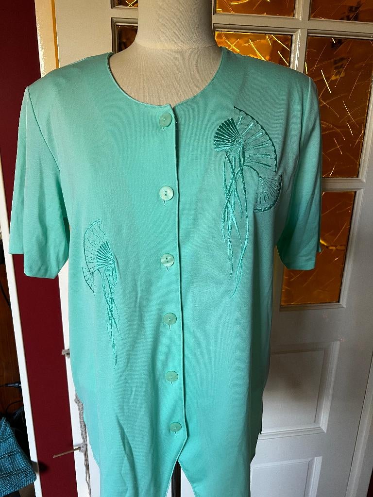 nieuw zeegroene shirt Lotus, Ophalen, Maat 42/44 (L), Nieuw, Korte mouw