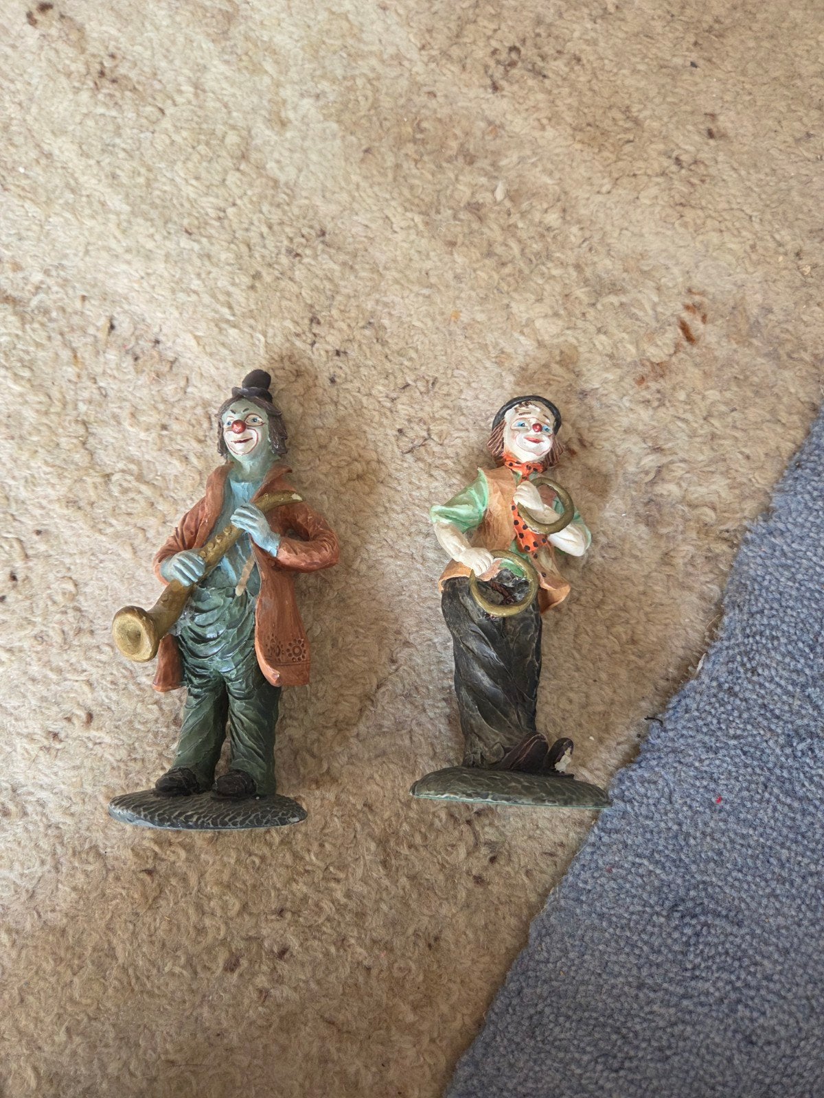 2 beeldjes van clownen, Ophalen of Verzenden, Zo goed als nieuw