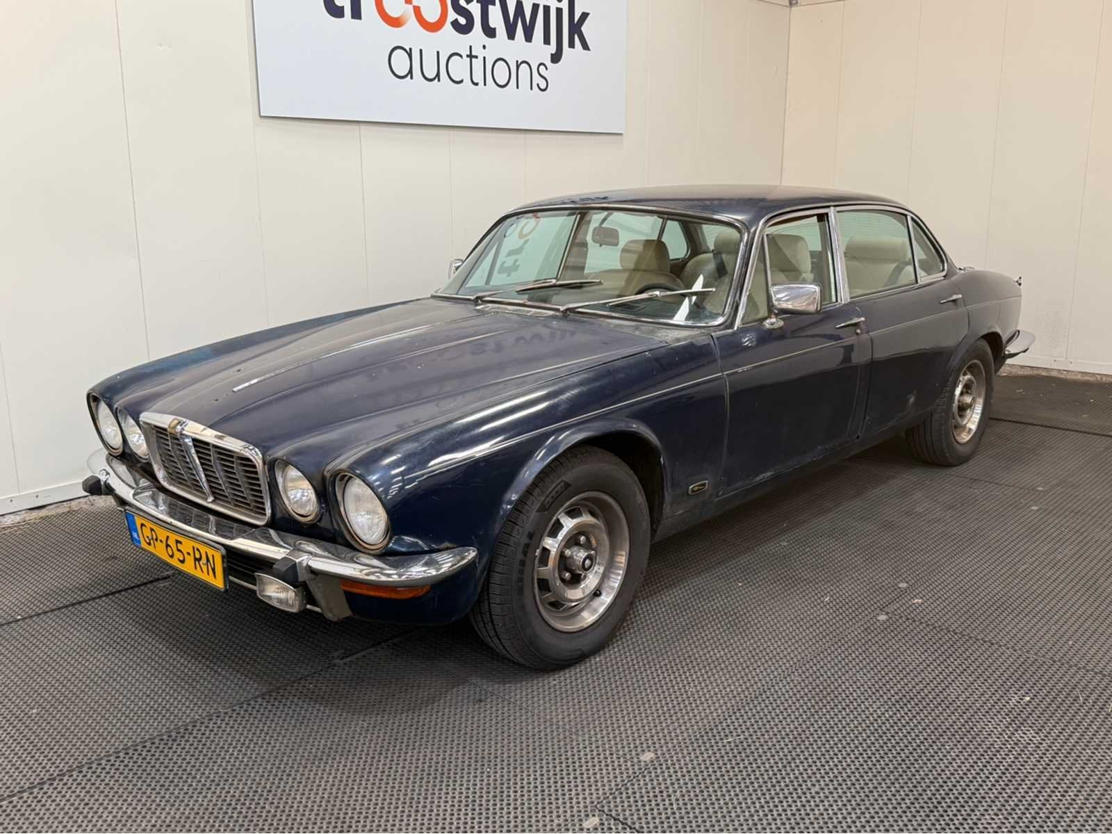Jaguar - XJ 4.2 Automaat - Oldtimer- 1979, Auto's, Automaat, Blauw, Origineel Nederlands, Bedrijf