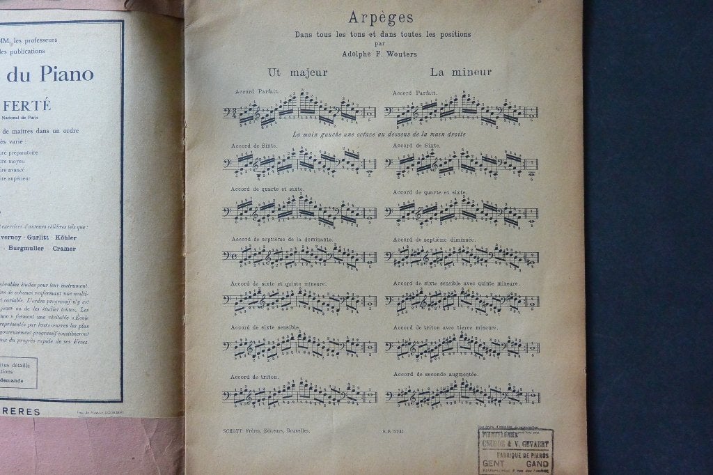3 Oude pianoleerboeken., Gebruikt, Klassiek, Ophalen of Verzenden, Artiest of Componist