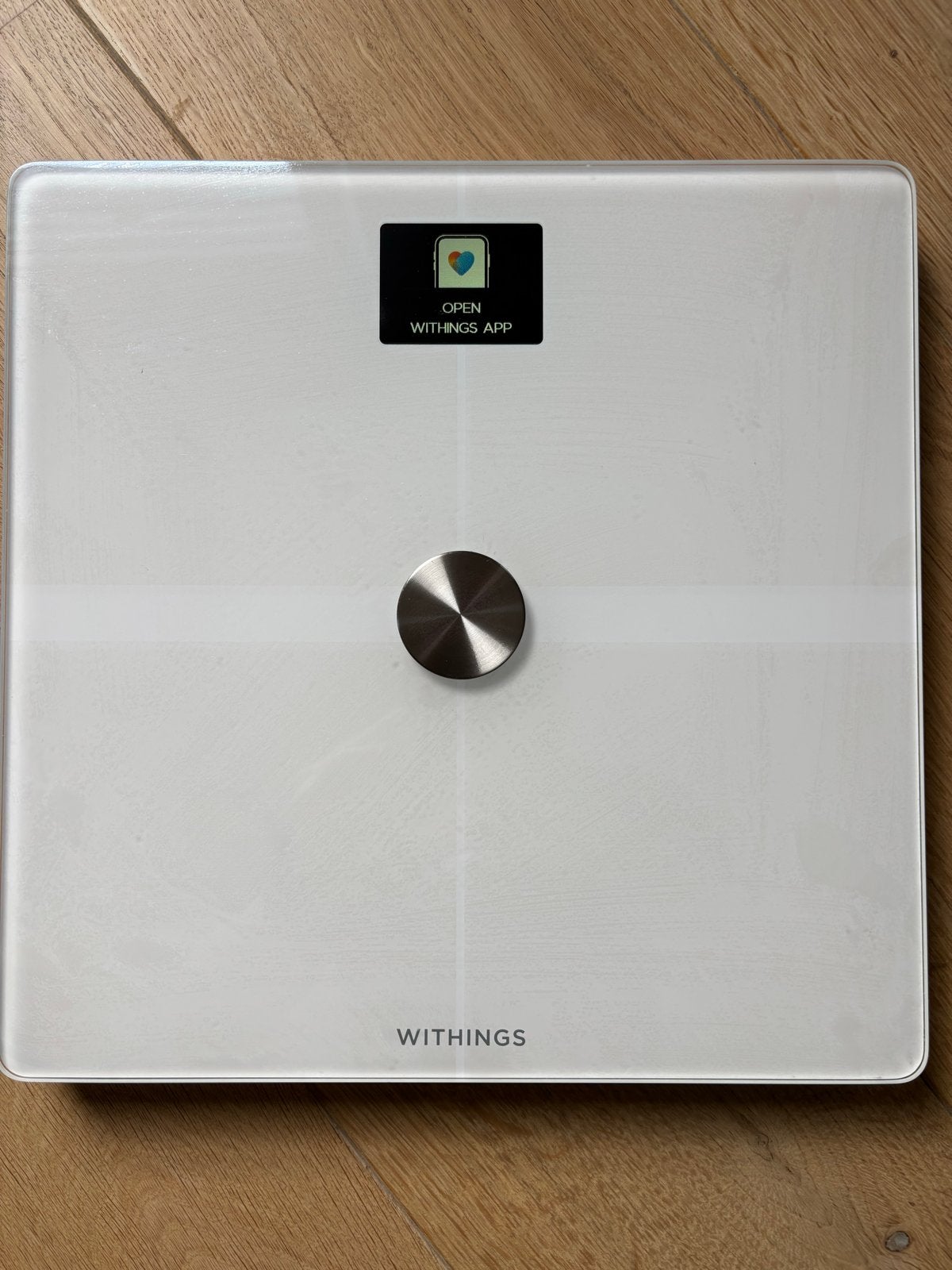 Withings Body Smart Personenweegschaal - Zo goed als nieuw, Witgoed en Apparatuur, Weegschalen, Ophalen, 1 tot 500 gram, 100 kg of meer