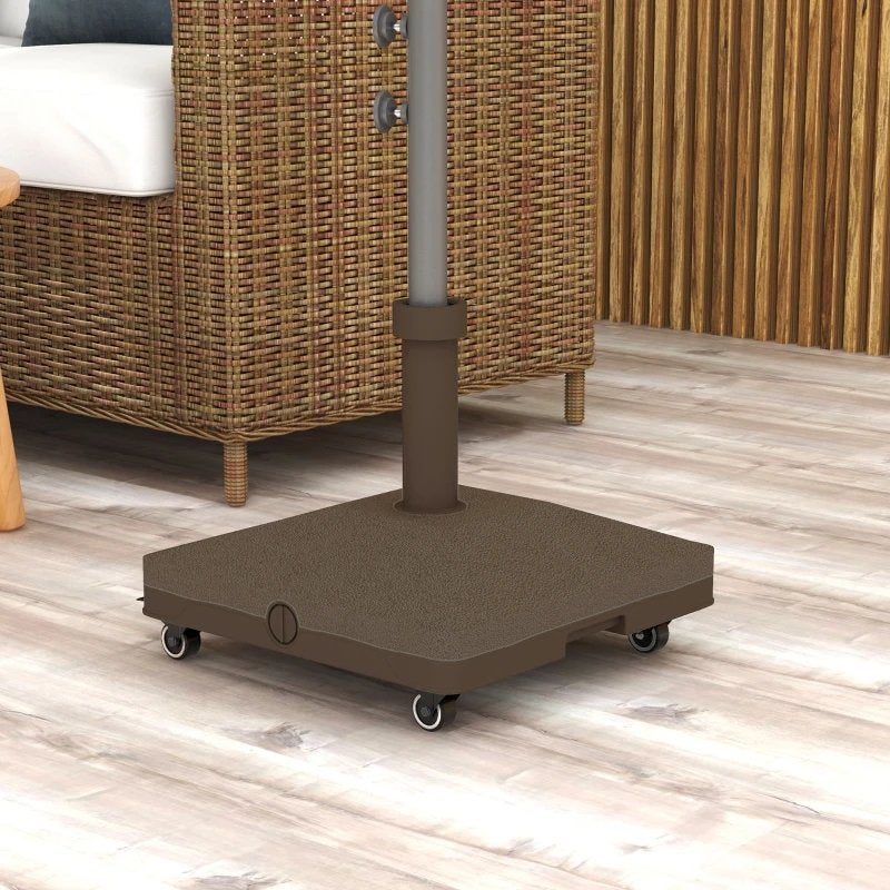 Outsunny Parasolvoet tot 20 kg vulbaar Vierkant met Wielen B, Tuin en Terras, Parasols, Ophalen, Nieuw, Minder dan 1 meter, Parasolvoet