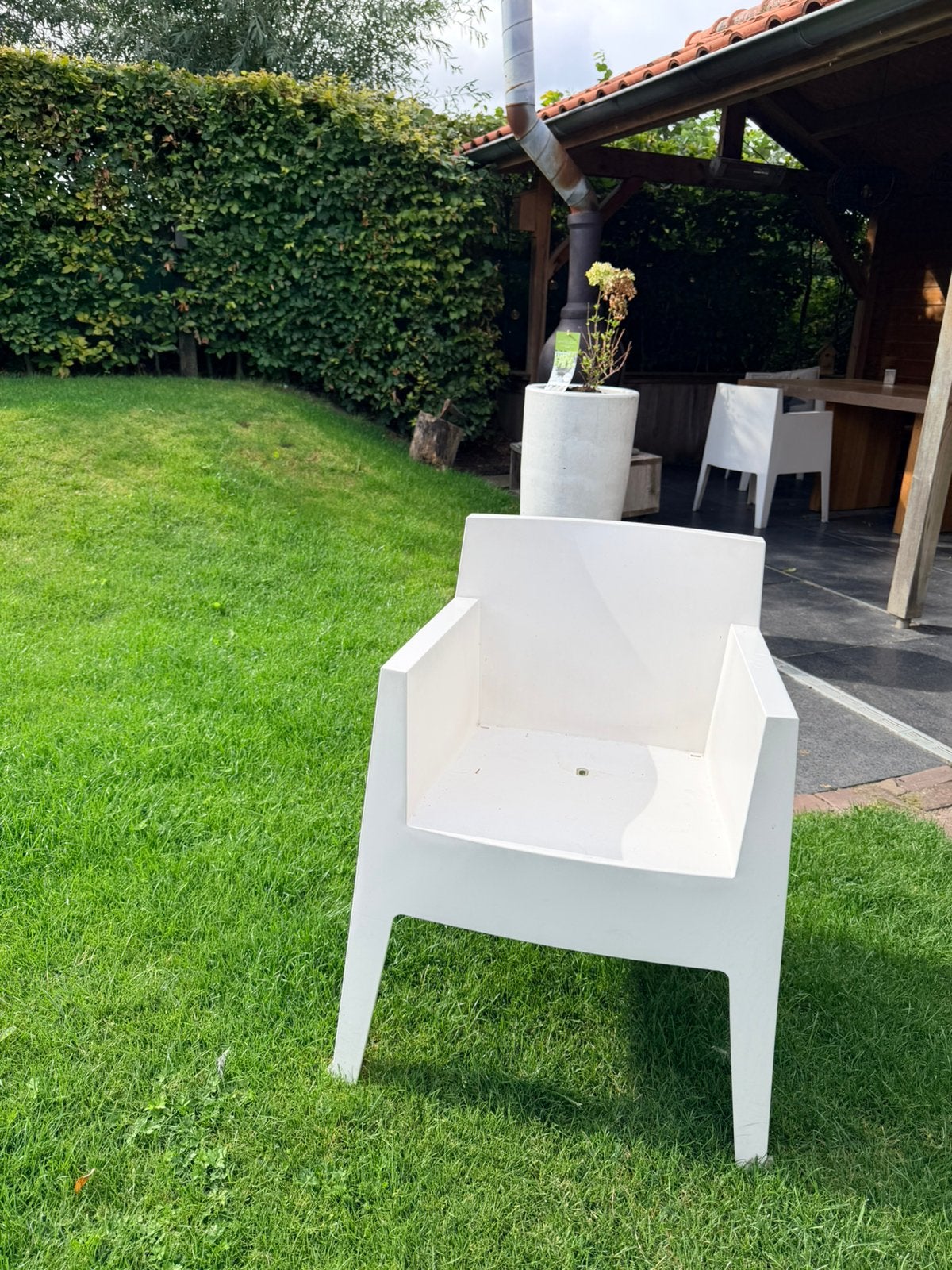 Philippe Starck Driade stoel (4 stuks wit), Ophalen, Zo goed als nieuw, Plastic