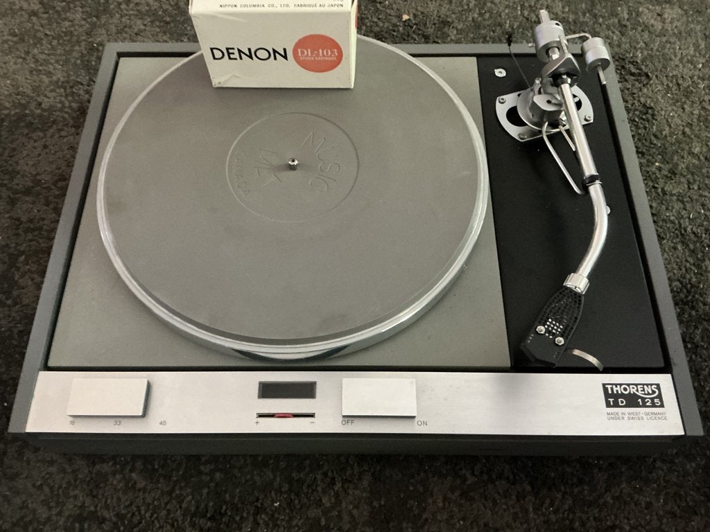 Thorens TD 125 MK I SME 3009 II non imp. DL103, Audio, Tv en Foto, Platenspelers, Thorens, Refurbished, Pitch-regelaar, Ophalen of Verzenden
