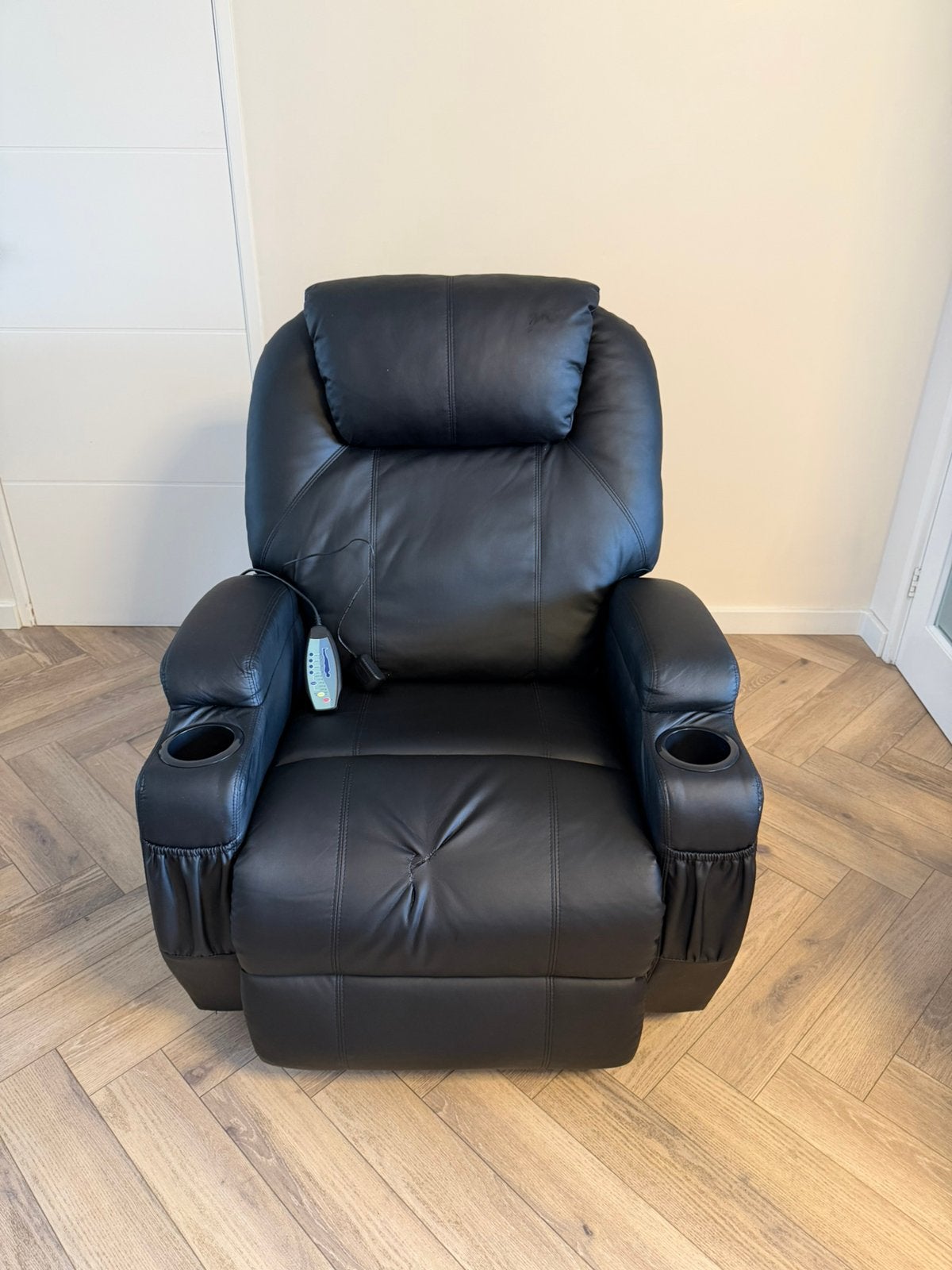 Relaxstoel of Massagestoel, Gebruikt, Eenpersoons, Minder dan 75 cm, Leer