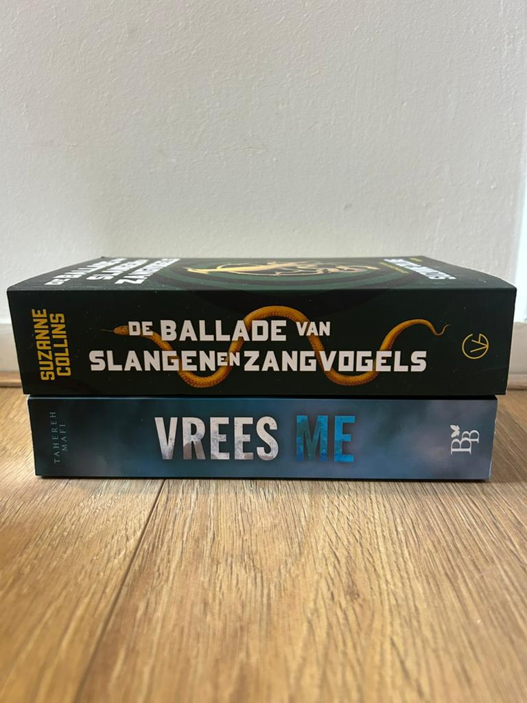 Hongerspelen, Suzanne Collins en Vrees me, Tahereh Mafi, Boeken, Ophalen of Verzenden, Zo goed als nieuw