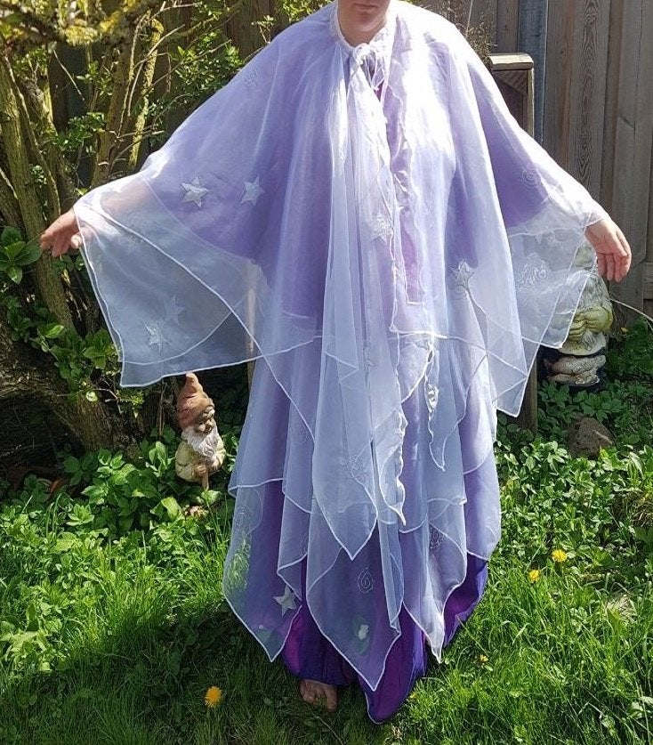 Heel mooi en apart Elfen - outfit maat M / L, paars/roze,wit, Maat 38/40 (M), Carnaval, ., Nieuw