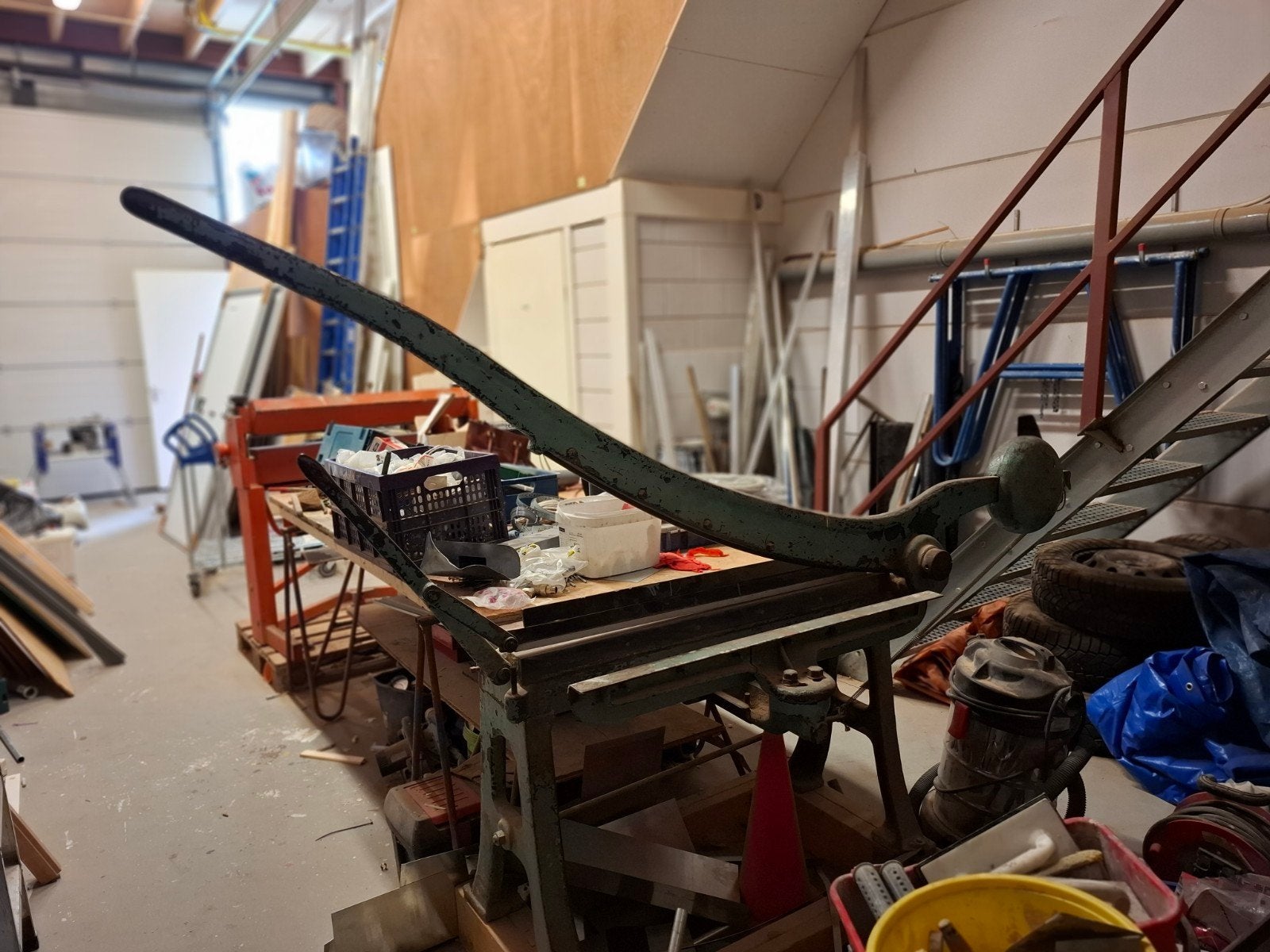 Zink slagschaar - Robuuste handbediende metaalschaar, Doe-het-zelf en Verbouw, Gereedschap | Handgereedschap, Ophalen, Gebruikt