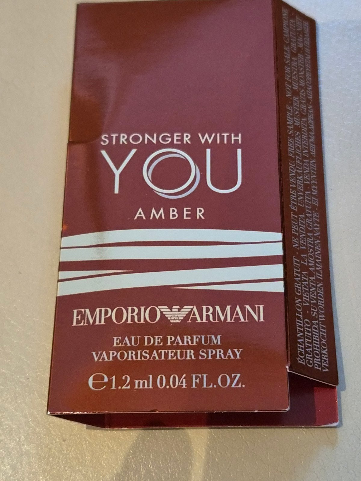 Emporio Armani Stronger With You Amber Eau de Parfum, Verzenden, Nieuw