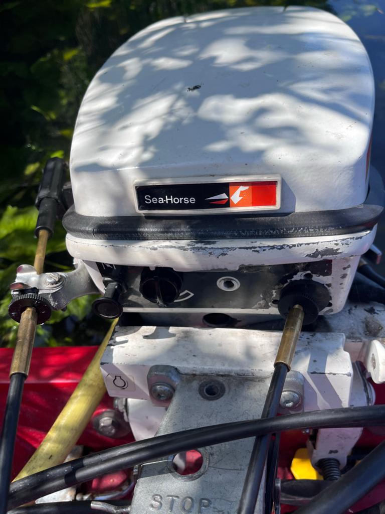 Johnson Seahorse 15 pk buitenboordmotor met elektrische star, Ophalen, Gebruikt, Motor en Techniek, Motorboot