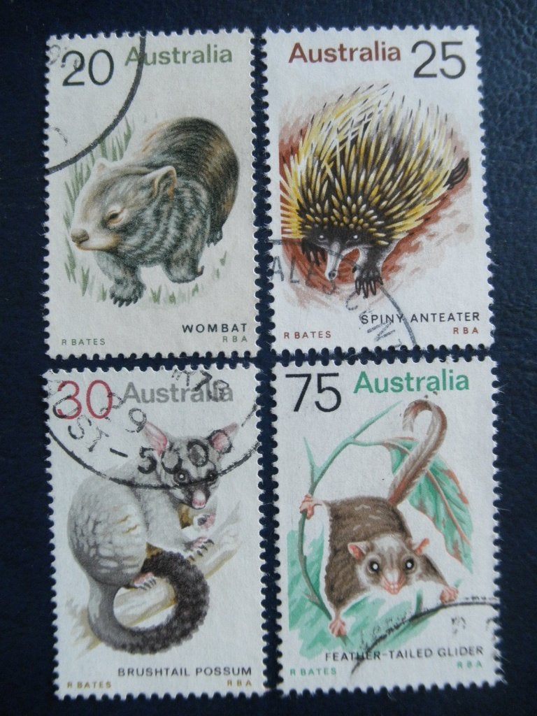 Postzegels Australië 1974 dieren, egels muizen  - cw. 1,60., Ophalen of Verzenden, Gestempeld