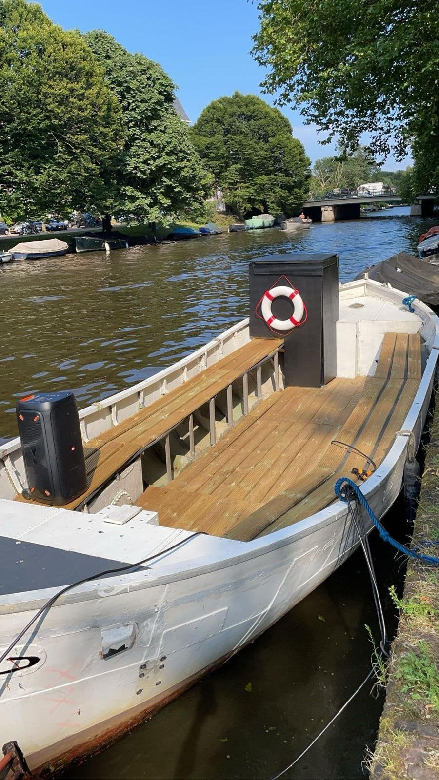 Reddingsloep 9m Amsterdam, vignet + wc aan boord, Watersport en Boten, Sloepen, 9 m, Aluminium, Reddingssloep, 9 pk