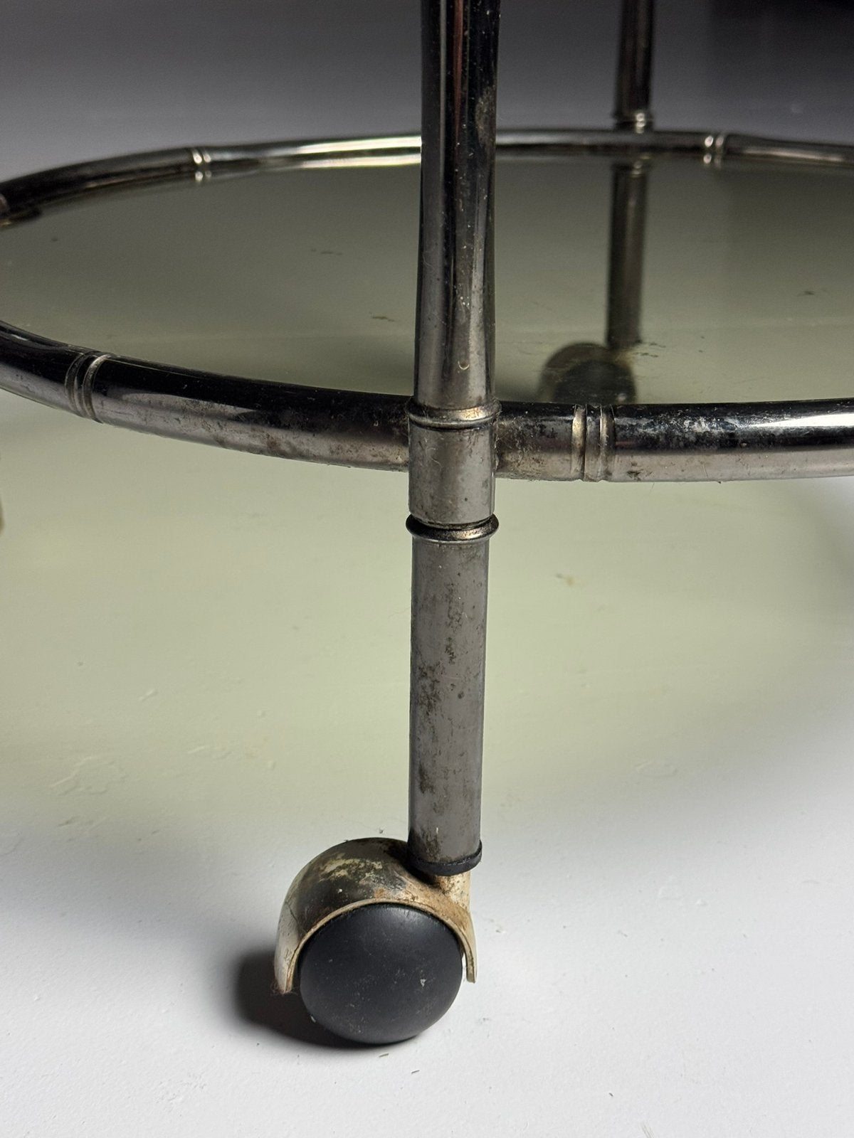 Chrome trolley Faux Bamboo, Ophalen of Verzenden