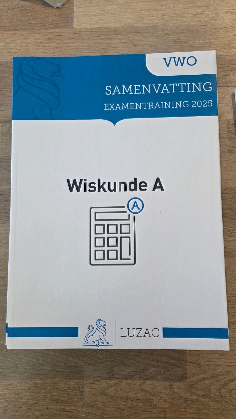 VWO Samenvatting Examentraining 2025 Wiskunde A Luzac, Ophalen of Verzenden, Zo goed als nieuw, VWO, Luzac