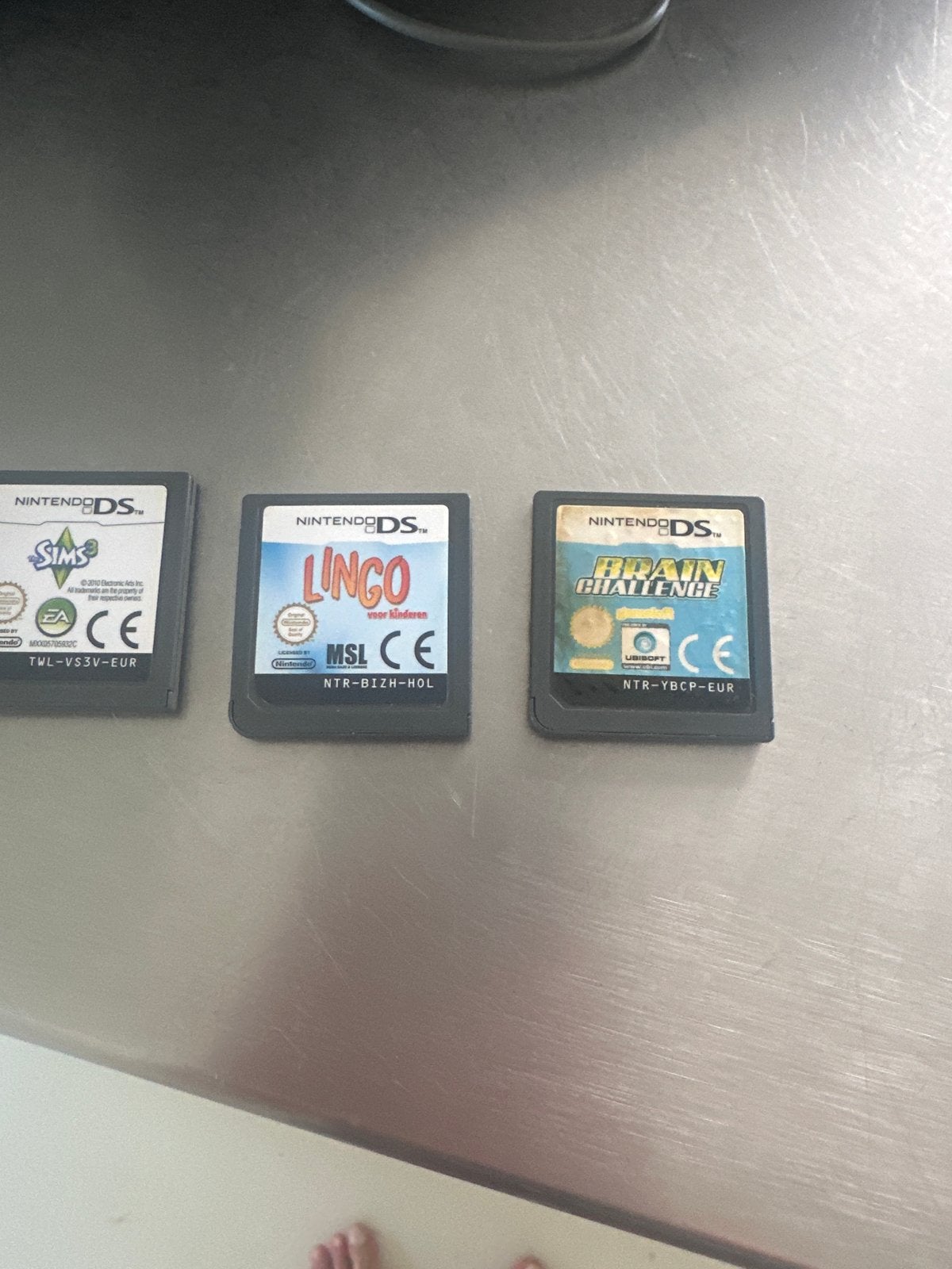 Nintendo DS Spellen: The Sims 3, Lingo, Brain Challenge, Gebruikt, 1 speler, Ophalen of Verzenden, Vanaf 7 jaar