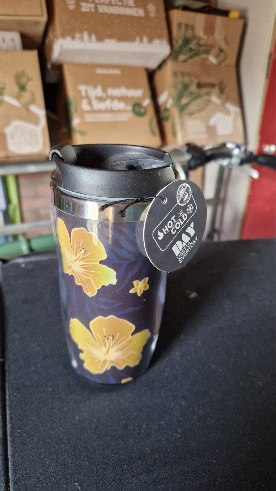 Nieuwe Thermosfles met Bloemenprint - Hot or Cold, Overige typen, Ophalen of Verzenden, Nieuw, Meerkleurig