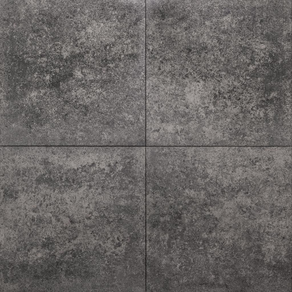 Beton 60x60x4 zwart/grijs Genuanceerd, Ophalen, Nieuw, 10 m² of meer, Beton