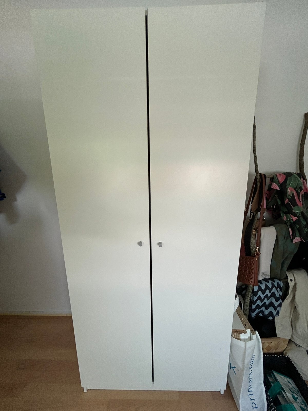 Witte IKEA kleppstad kledingkast, Ophalen, Gebruikt, 50 tot 100 cm, Overige houtsoorten