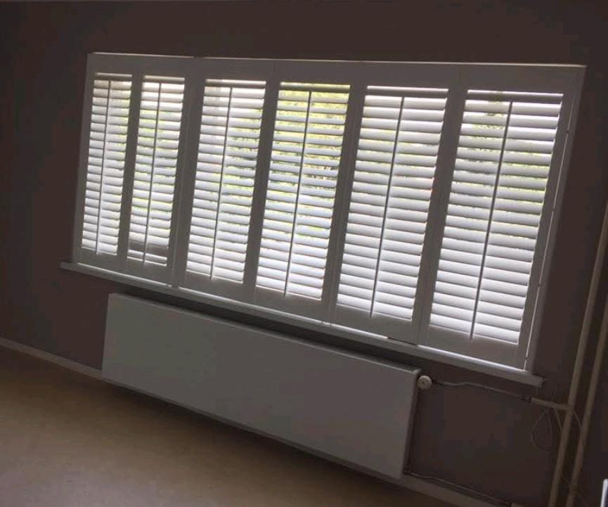 3X JASNO Witte houten shutters - Nette staat!, Ophalen of Verzenden, Zo goed als nieuw, 200 cm of meer, Houten jaloezieën