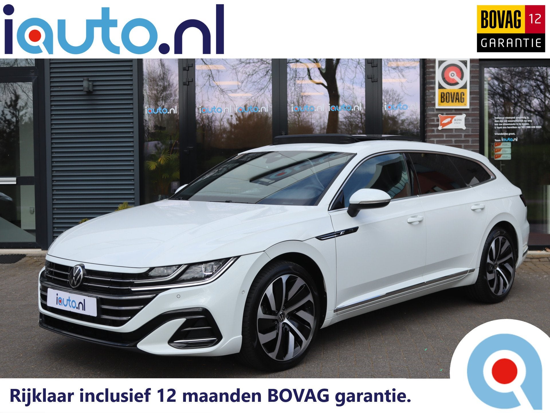 Volkswagen Arteon Shooting Brake 1.4 TSI eHybrid R-Line Pano, Auto's, Arteon, Gebruikt, 4 cilinders, Wit