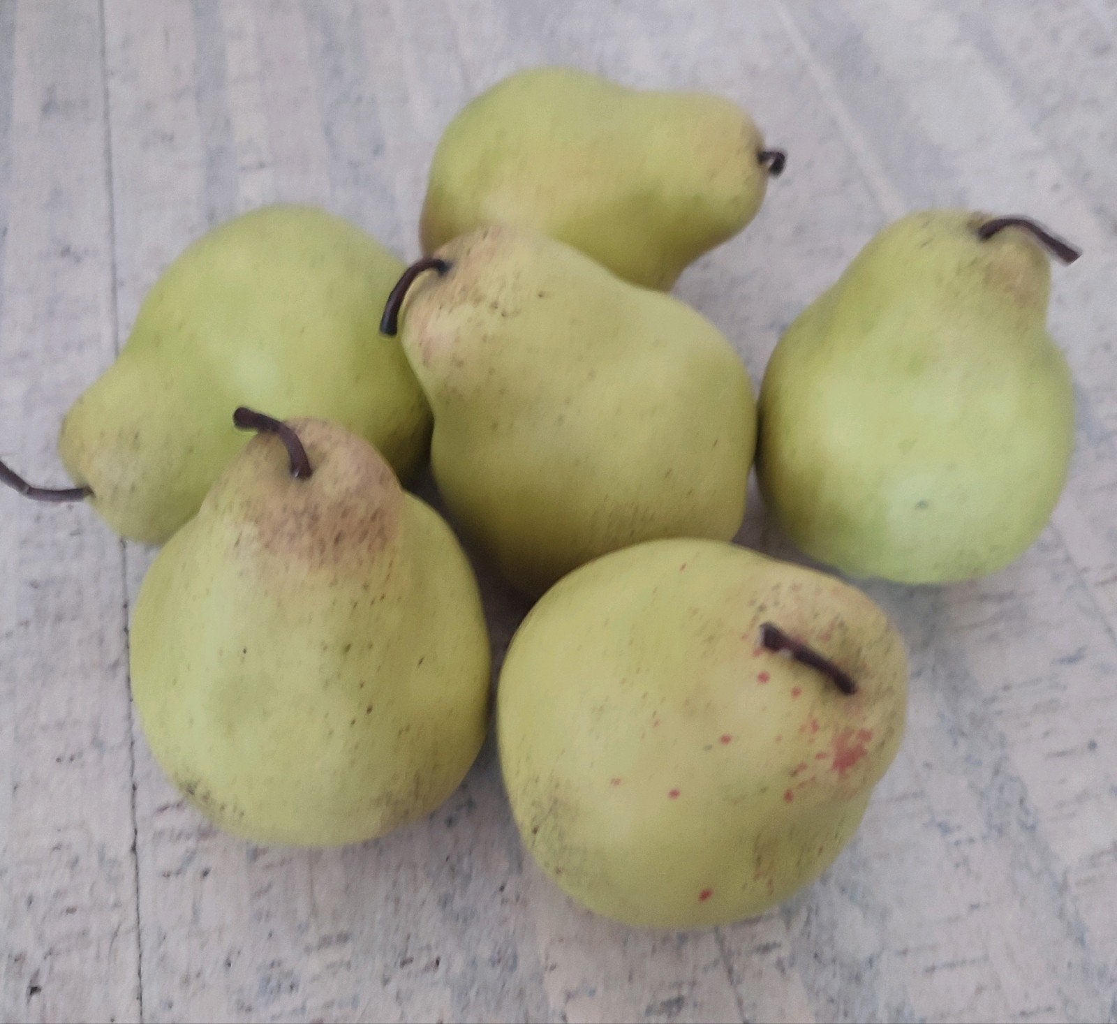 Levensechte imitatie Doyenné du Comice peren (8x11) per stuk, Ophalen of Verzenden, Zo goed als nieuw