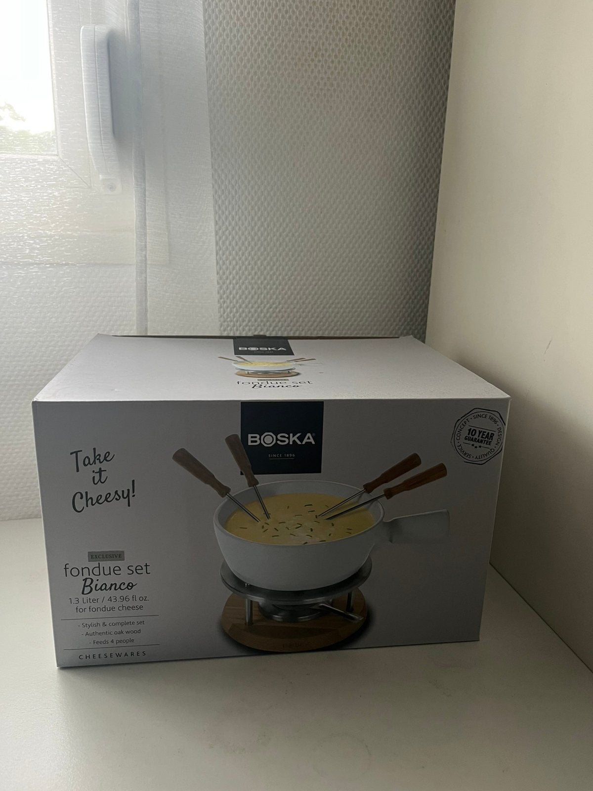 BOSKA fondue set bianco, Ophalen of Verzenden, Zo goed als nieuw, Brander, Fondueset
