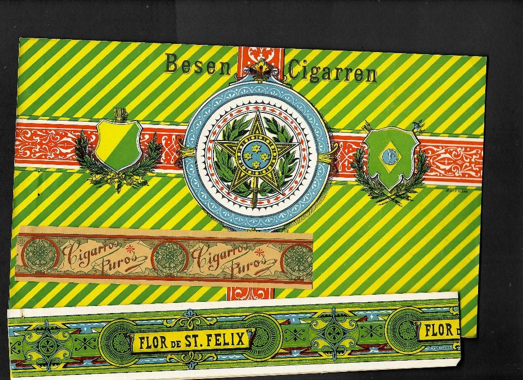 Flor de St Felix  set etiket, Ophalen of Verzenden, Gebruikt, Sigarenbandjes