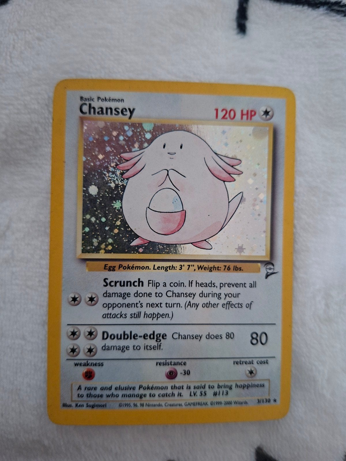 Chansey pokemon kaart, Ophalen