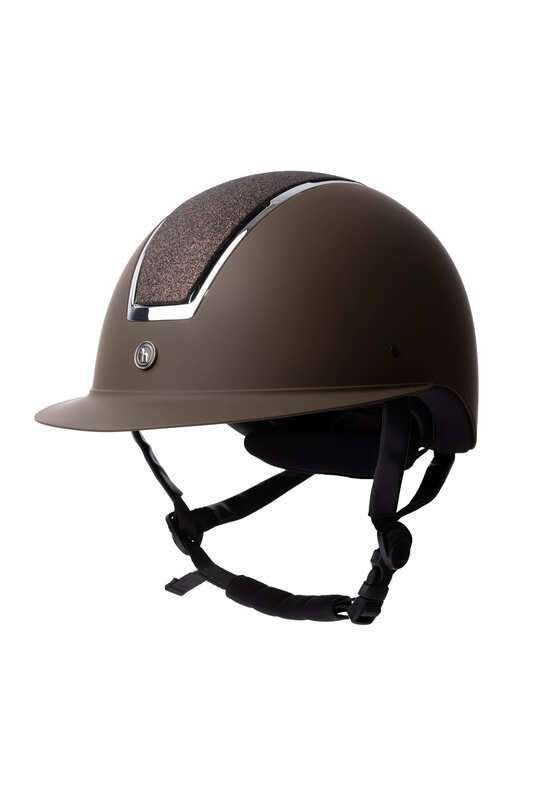 Horze Aurora veiligheidshelm/cap Bruin 52-54, 55-57 of 58-60, ., Nieuw, Ophalen of Verzenden, .
