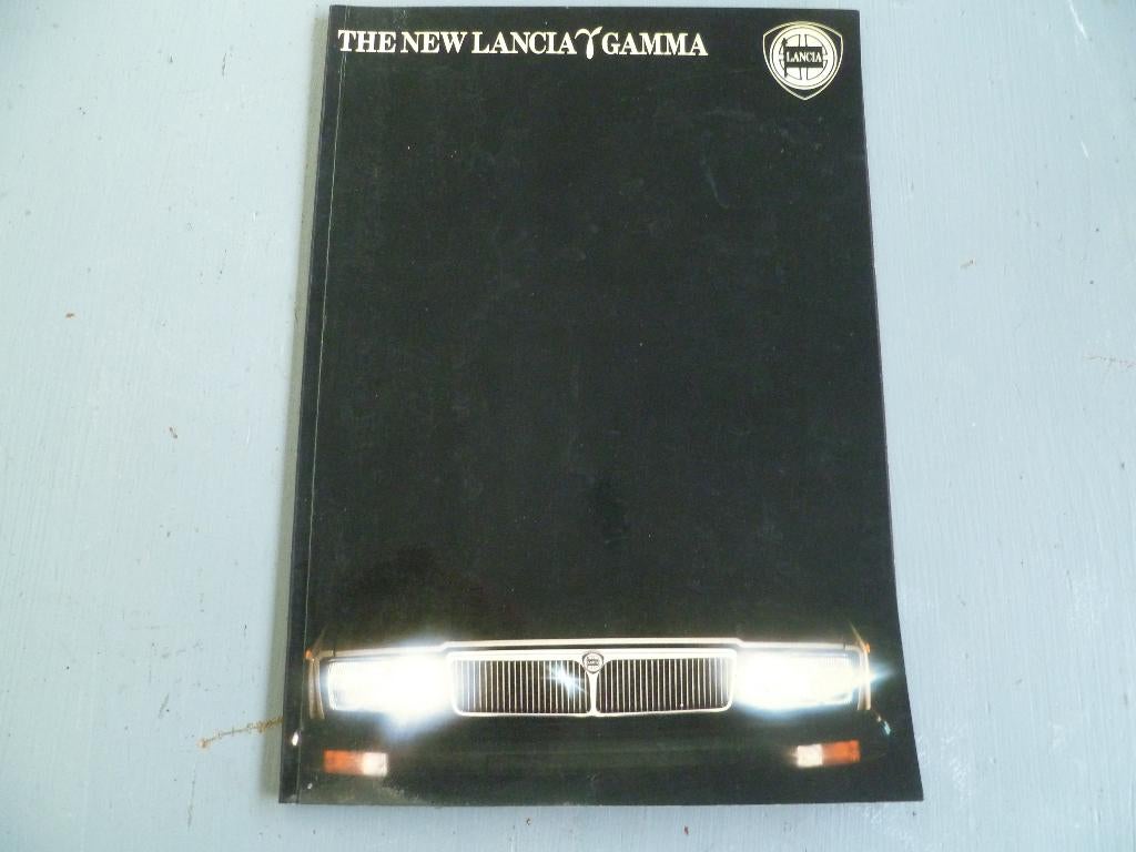 Lancia Gamma Berlina + Coupe folder Engels MOOI !!!, Ophalen of Verzenden, Zo goed als nieuw, Overige merken