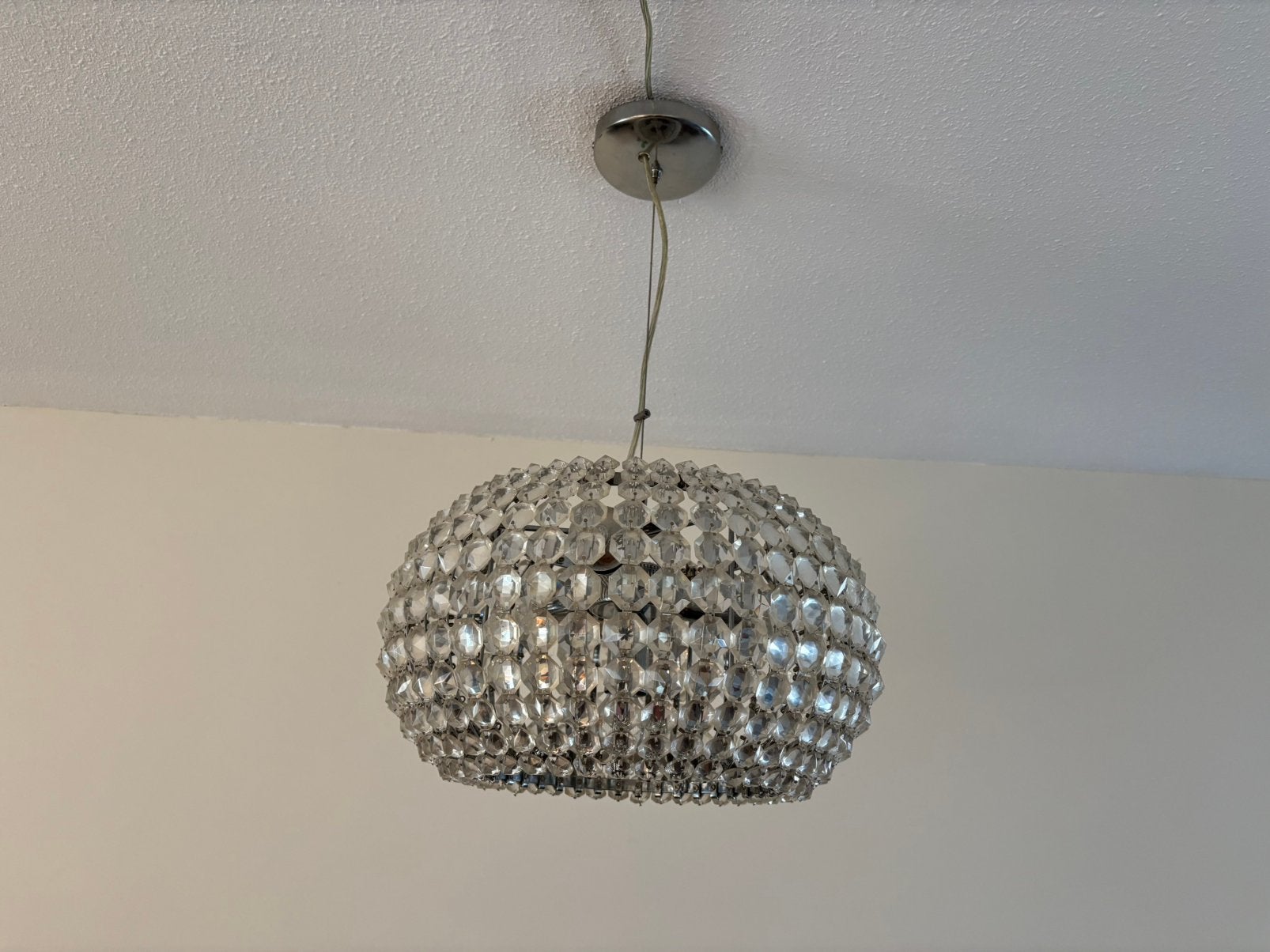 Hanglamp kristal (alle fittingen werken nog), Ophalen, Gebruikt, Overige materialen