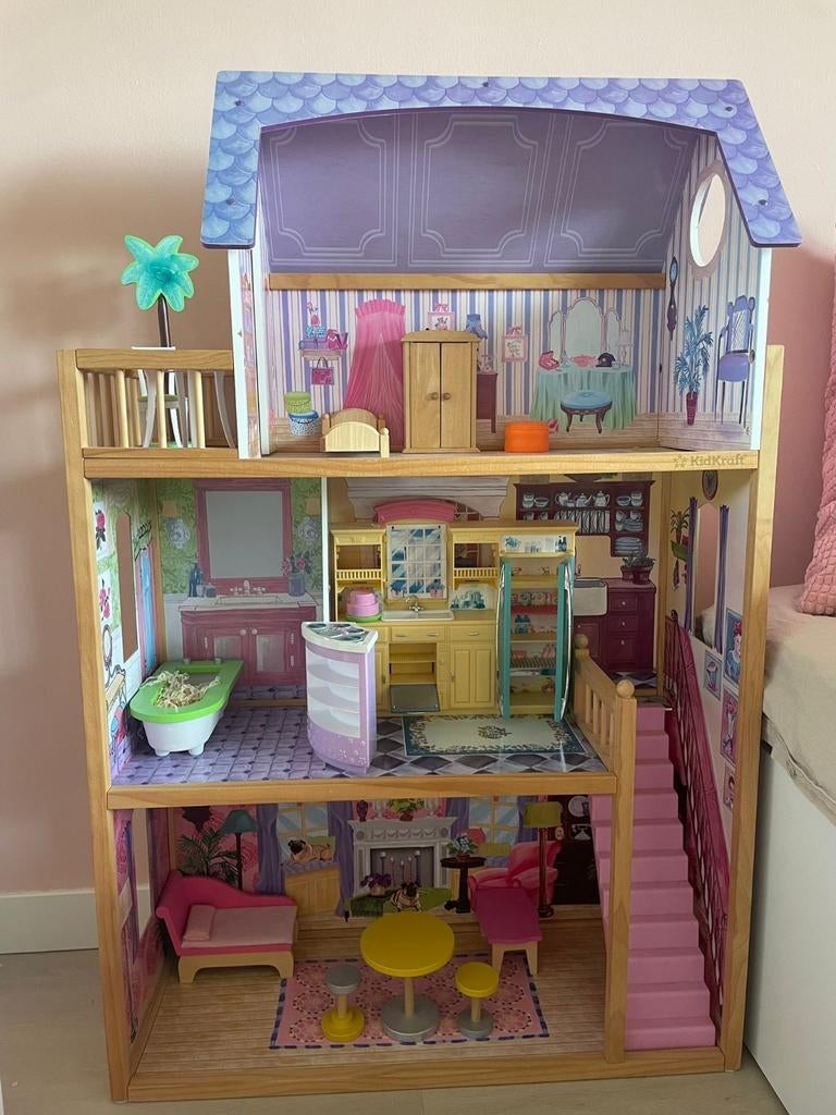 KidKraft Kayla Poppenhuis, Ophalen, Zo goed als nieuw, Poppenhuis