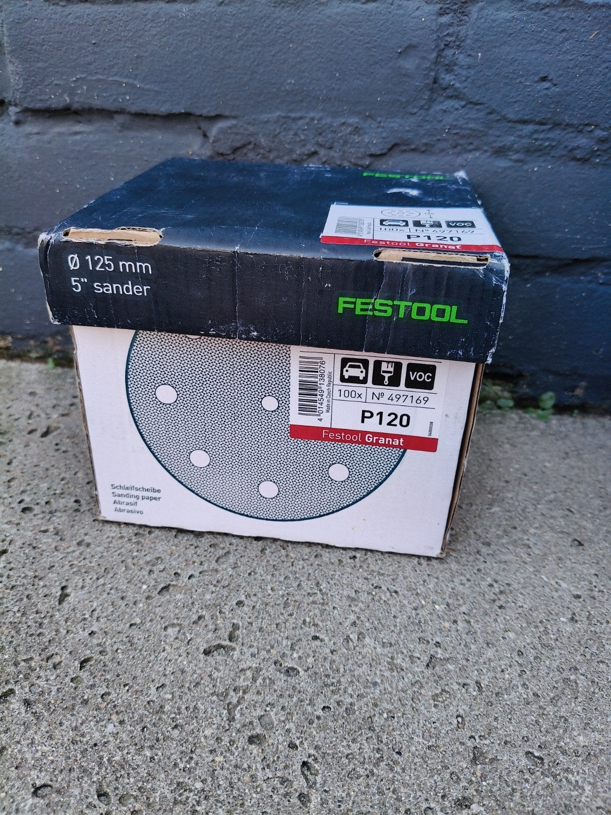Festool Granat schuurpapier Ø 125 mm P120 (100 stuks), Ophalen of Verzenden