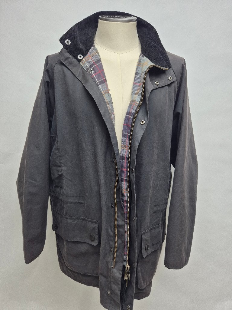 Barbour 'Burnell' wax jas, zwart, maat XL, Barbour, Zwart, Maat 56/58 (XL), Ophalen of Verzenden