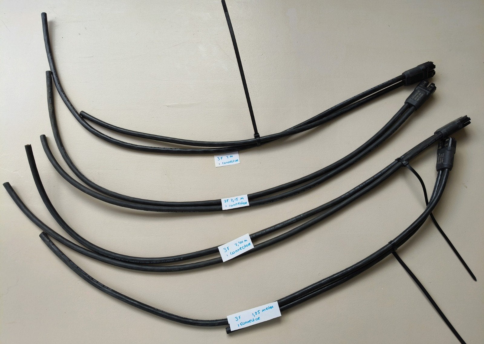 4x losse Enphase Q kabel 3-fase met 1 connector, Verzenden, Nieuw, Enphase, Kabel of Snoer