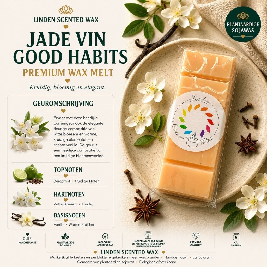 Waxmelts JADE VIN GOOD HABITS parfum geur waxmelt rituals, Overige merken, Ophalen of Verzenden, Kaars, Was